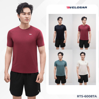 Áo thun nam thể thao Velosar RTS-60087A tập Gym, Tennis, Pickleball thoải mái, thấm hút, nhanh khô