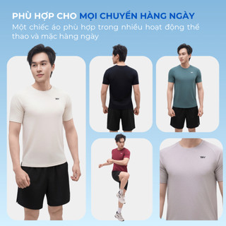 Áo thun nam thể thao Velosar RTS-60087A tập Gym, Tennis, Pickleball thoải mái, thấm hút, nhanh khô