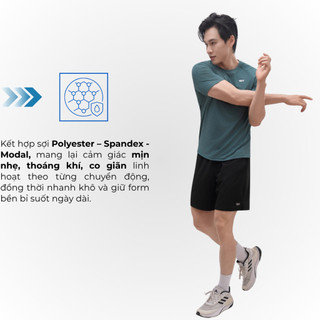 Áo thun nam thể thao Velosar RTS-60087A tập Gym, Tennis, Pickleball thoải mái, thấm hút, nhanh khô