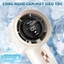 Quạt cầm tay mini Topgia tặng 5 bịch giấy rút Mộc An Topgia hàng Việt, 1000 tờ 4 lớp