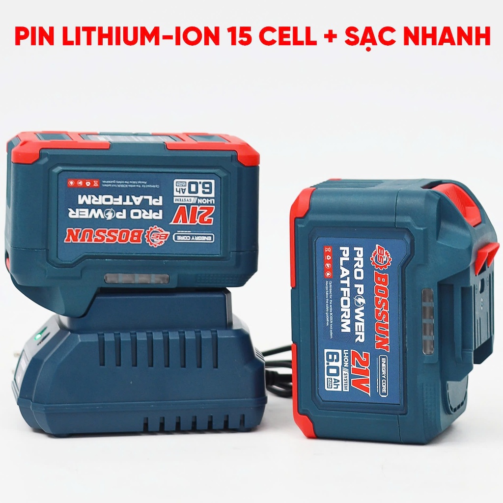 Máy Cưa Xích Mini Chạy Pin BOSSUN BS-CS06BLC 21V – Lưỡi 6 Inch, Brushless, Có Bơm Nhớt Tự Động Nhỏ Gọn