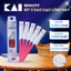 Set 5 dao cạo lông mày lông mặt KAI BEAUTY M BTM 5F1 thân kim loại màu hồng có nắp nhựa bảo vệ