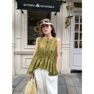 𝗦𝗲𝗹𝗲 𝗟𝗶𝗻𝗲𝗻 -|LY LINEN| - Áo Linen cổ tròn sát nách