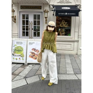 𝗦𝗲𝗹𝗲 𝗟𝗶𝗻𝗲𝗻 -|LY LINEN| - Áo Linen cổ tròn sát nách