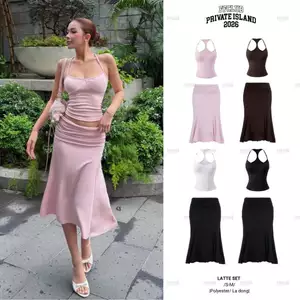 SET ÁO 2 DÂY LATTE CHÉO LƯNG CHỮ Y FFCLUB