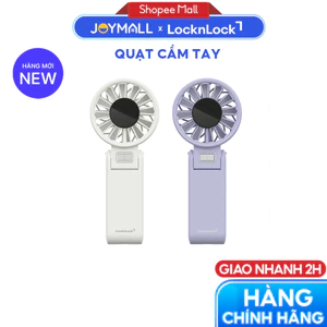 Quạt Cầm Tay LocknLock ENF326, 5 Tốc Độ, Gấp Gọn Linh Hoạt 180 Độ - Hàng Chính Hãng - JoyMall