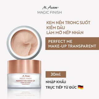 Kem nền trong suốt kiềm dầu làm mờ nếp nhăn M.Asam MAGIC FINISH Perfect Me Transparent Make-up 30ml