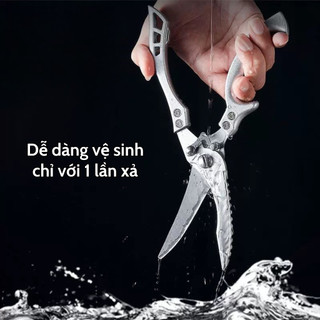 Kéo Cắt Gà Đa Năng Cao Cấp - Thiết Kế Cộng Lực Mạnh, Dùng Cho Nhà Bếp