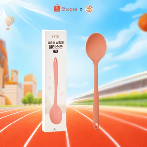 Muỗng Nấu Ăn Đa Năng Firgi Platinum Silicone An Toàn Chịu Nhiệt Cao Cán Dài 29cm
