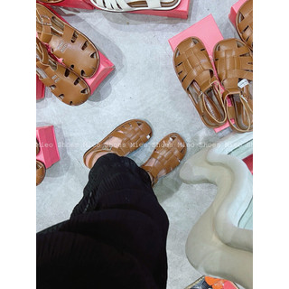 Sandal Rọ Đan Hàng Nhập QC Fullbox / Mieo Shoes S445 S446