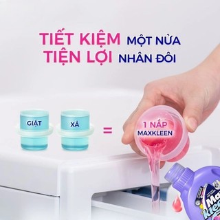 NƯỚC GIẶT XẢ MINI MAXKLEEN COMBO 2 CHAI 120G | THƠM LÂU LƯU HƯƠNG GIẶT SẠCH QUẦN ÁO