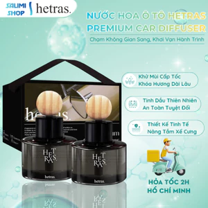 Nước Hoa Xe Hơi HETRAS Hàn Quốc, Tinh Dầu Đặt Taplo Ô Tô, Khử Mùi Chống Say Xe, Decor Sang Trọng