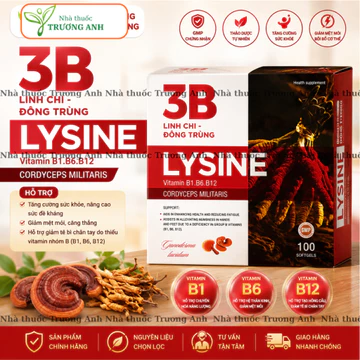 VITAMIN 3B Viên uống Đông trùng hạ thảo - Yến sào bổ sung vitamin và khoáng chất bồi bổ cơ thể. Hộp 100 viên