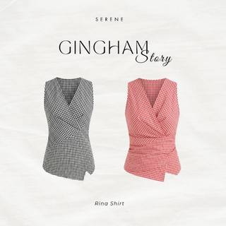 Rina Shirt chất liệu cotton cao cấp sọc caro by Serene - 2 màu
