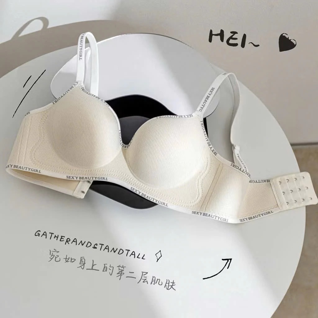 [Peinn] Combo 4 Áo Lót Nữ Nâng Đẩy Vòng 1 Su Phối Cotton Mút Dày 3cm Không Gọng Viền Chữ SexyBeautyGirl - T111