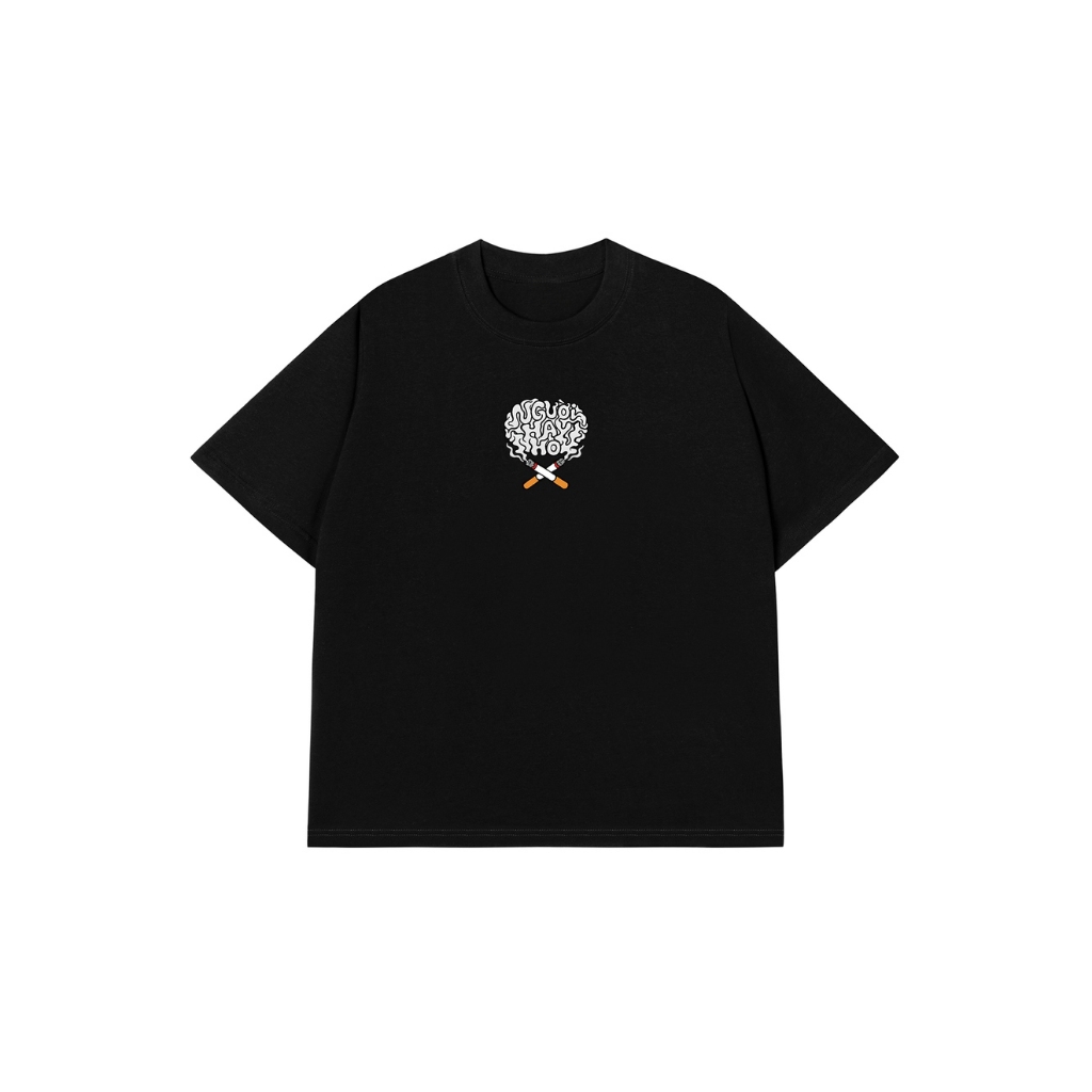 Áo Vớ Vẩn Vui Tươi REDLABEL Áo Thun NGƯỜI HAY HO Cotton 100% Oversize Nam Nữ TS95