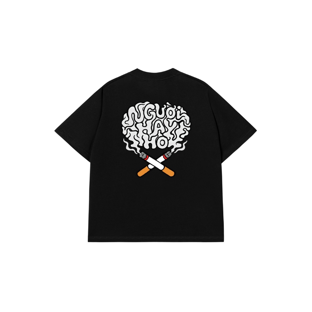 Áo Vớ Vẩn Vui Tươi REDLABEL Áo Thun NGƯỜI HAY HO Cotton 100% Oversize Nam Nữ TS95
