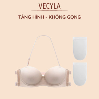Áo lót nữ, áo ngực hở lưng miếng dán nâng ngực silicon tàng hình chống rớt, nâng ngực tạo khe quyến rũ A 080
