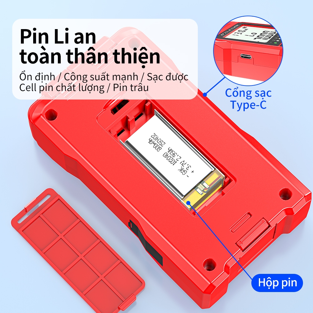 Máy Đo Công Suất Quang Đa Năng SIXIANTO VFL - Bút Soi Quang Red Light + OPM Mini Kiểm Tra Cáp Quang FTTH