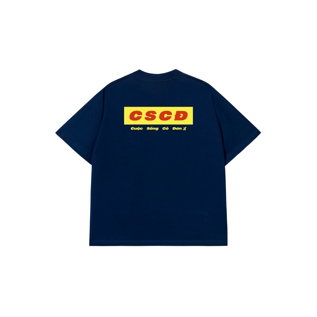 Áo Vớ Vẩn Vui Tươi REDLABEL Áo Thun CUỘC SỐNG CÔ ĐƠN Cotton 100% Oversize Nam Nữ TS96