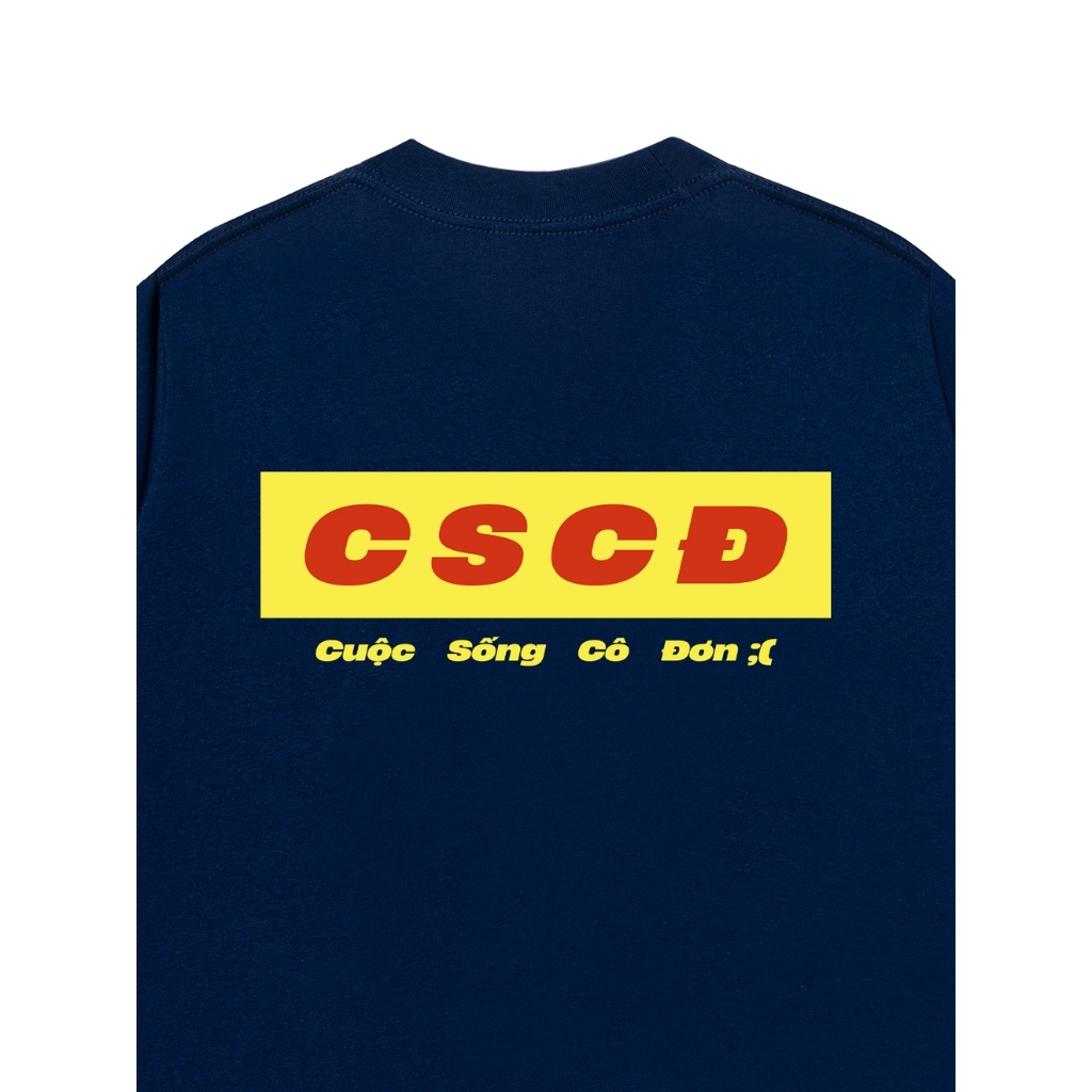 Áo Vớ Vẩn Vui Tươi REDLABEL Áo Thun CUỘC SỐNG CÔ ĐƠN Cotton 100% Oversize Nam Nữ TS96
