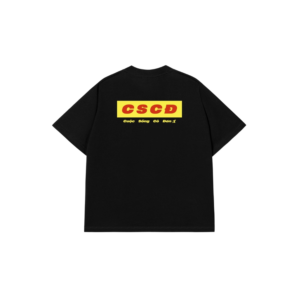 Áo Vớ Vẩn Vui Tươi REDLABEL Áo Thun CUỘC SỐNG CÔ ĐƠN Cotton 100% Oversize Nam Nữ TS96