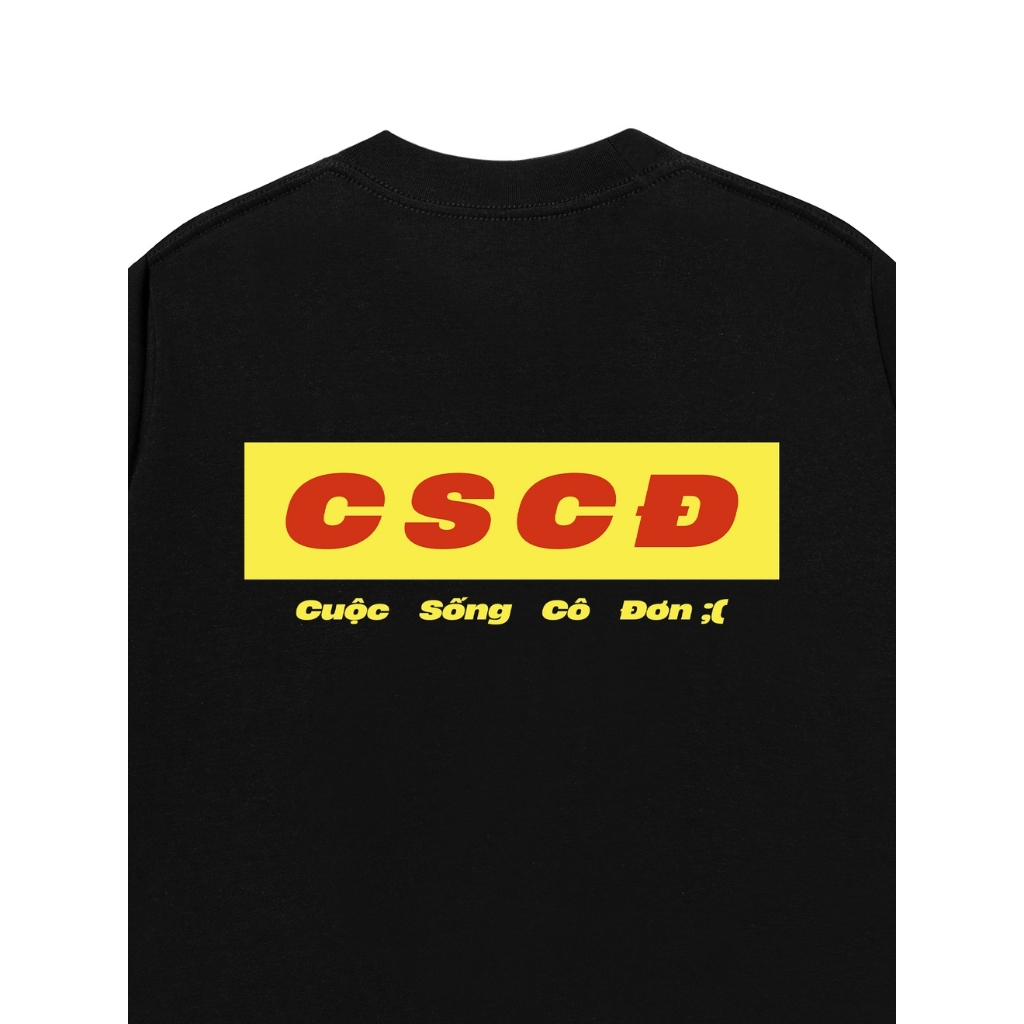 Áo Vớ Vẩn Vui Tươi REDLABEL Áo Thun CUỘC SỐNG CÔ ĐƠN Cotton 100% Oversize Nam Nữ TS96