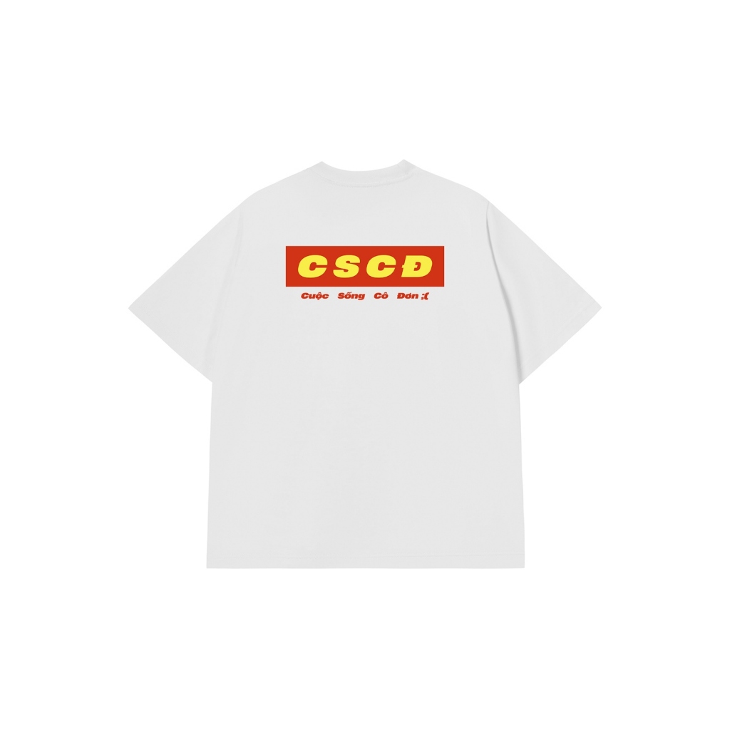 Áo Vớ Vẩn Vui Tươi REDLABEL Áo Thun CUỘC SỐNG CÔ ĐƠN Cotton 100% Oversize Nam Nữ TS96