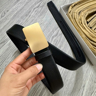 Thắt lưng nam khoá tự động dây da bò bản 3.5cm siêu đẹp