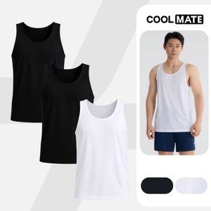 Combo 3 Áo Tanktop nam Regular Fit Cotton poly 180gsm mềm mại, chất mát, thoáng khí Coolmate