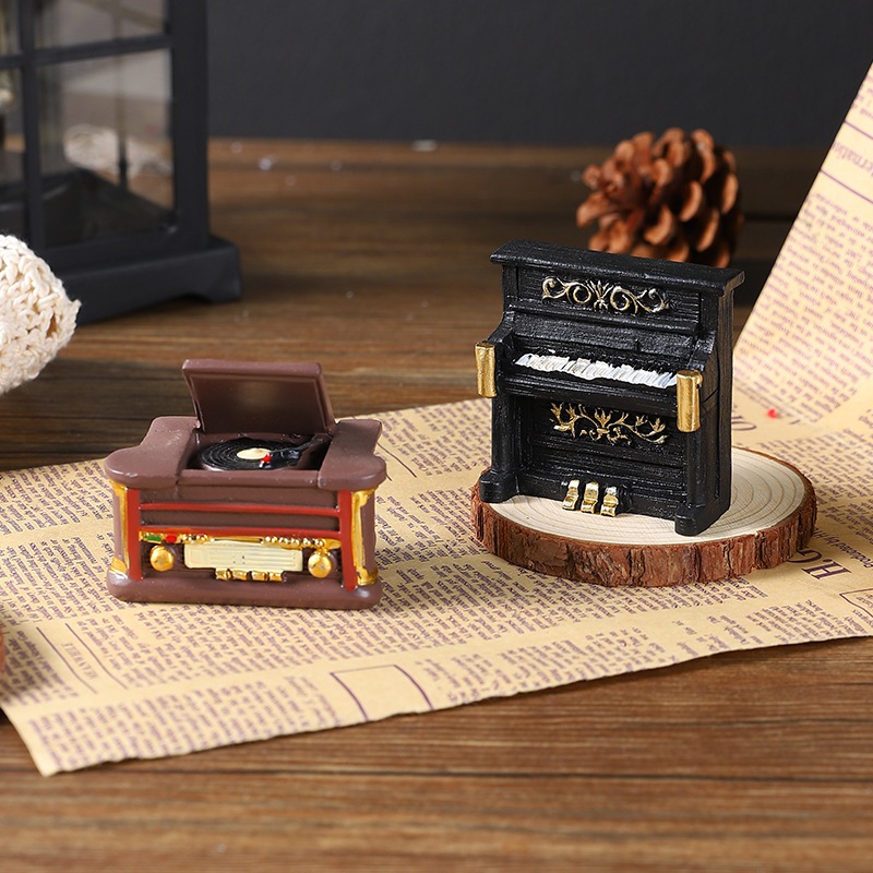 Bộ tượng các mẫu mô hình mini decor bàn học