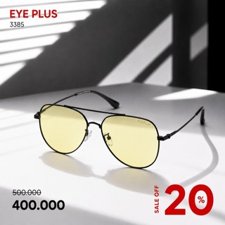 Kính Râm Phi Công Phân Cực 3385  Eye Plus Polarized Chống Chói UV400 Gọng Thép Thời Trang Nam
