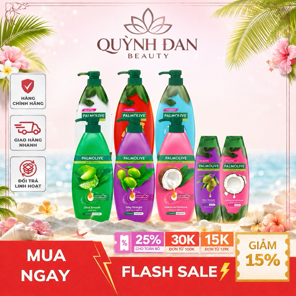 Dầu gội Palmolive kèm xả 2-trong-1 chiết xuất thiên nhiên 600ML