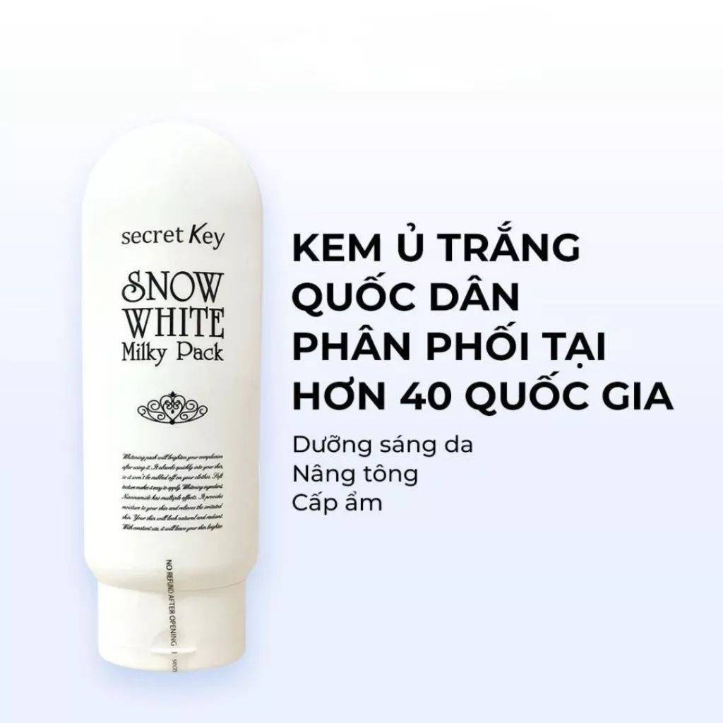 Kem Ủ Trắng Toàn Thân Body Secret Key Snow White Milky Pack Chính Hãng - Ever Queen