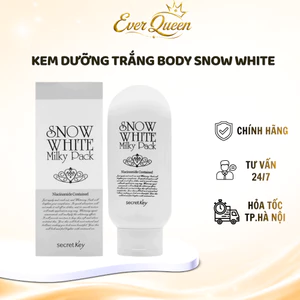 Kem Ủ Trắng Toàn Thân Body Secret Key Snow White Milky Pack Chính Hãng - Ever Queen