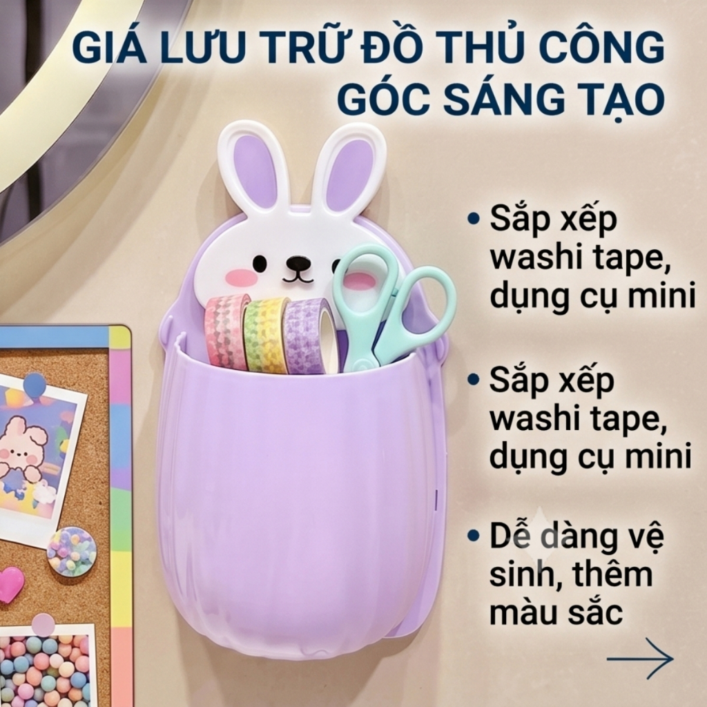 Giá Để Bàn Chải Đánh Răng Dán Tường, Cốc Để Bàn Chải Nhà Tắm Hình Quả Dứa Dễ Thương