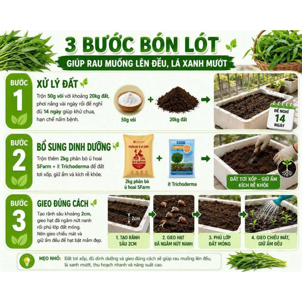 2kg chiết lẻ Tinh vôi Nông Nghiệp Cao Cấp, Siêu Sát Khuẩn, Tăng độ PH của đất, Sạch Nấm Bệnh