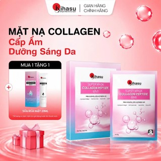 Mặt Nạ Collagen Peptide 6in1 Kihasu Dưỡng Ẩm Sâu, Phục Hồi, Trẻ Hóa, Dưỡng Da Trắng Sáng Mịn Màng