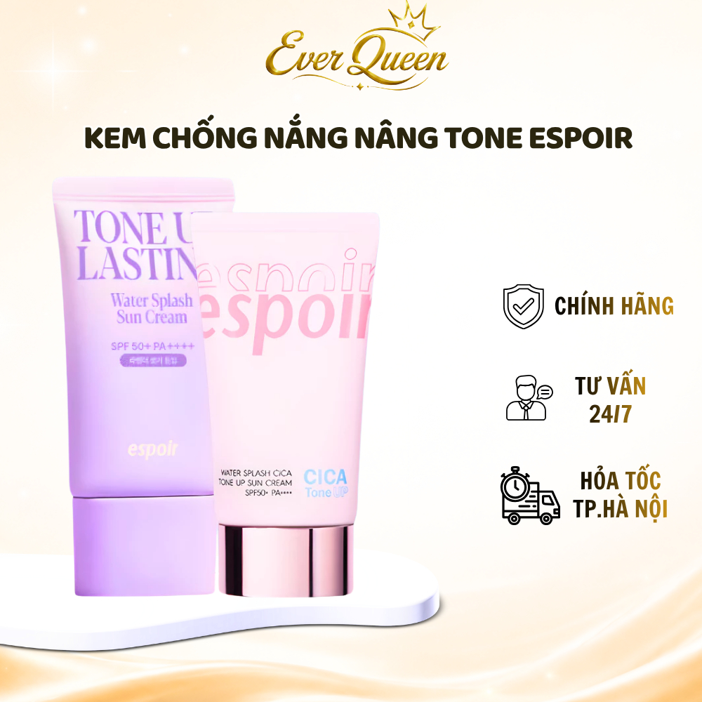 Kem Chống Nắng Nâng Tone Espoir Bảo Vệ Da Khỏi Tia UV - Ever Queen