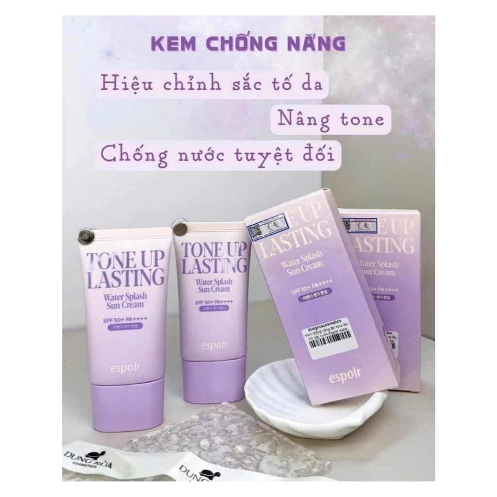Kem Chống Nắng Nâng Tone Espoir Bảo Vệ Da Khỏi Tia UV - Ever Queen
