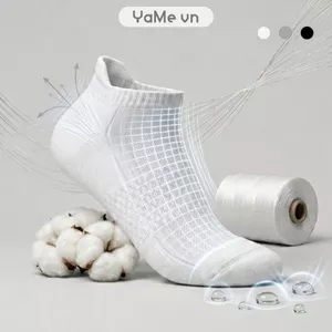 Vớ Cổ Ngắn Công Thái Học 90° Đệm Xù Giảm Chấn Kháng Khuẩn #Y2010 127 24532 |YaMe|