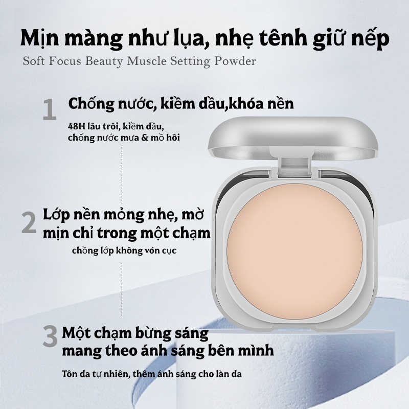 [Combo 2 Cái] Phấn Phủ Chính Hãng 8g2 + Bông Phấn2 – Siêu Mịn, Lâu Trôi 48h, Chống Nước