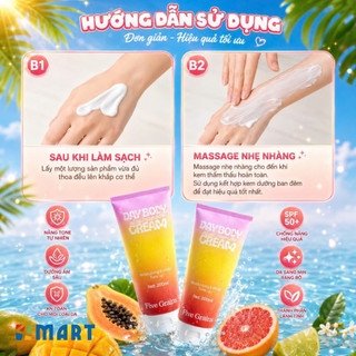 Kem dưỡng Cao cấp Five Grains trắng da Niacinamide, Alpha-Arbutin nâng tone ban ngày 200ML