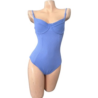 Bikini 1 mảnh, đồ bơi nữ liền thân kín đáo màu xanh sang chảnh sẵn đệm ngực hàng VNXK