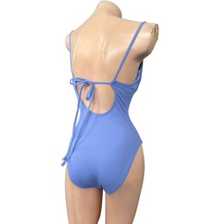 Bikini 1 mảnh, đồ bơi nữ liền thân kín đáo màu xanh sang chảnh sẵn đệm ngực hàng VNXK