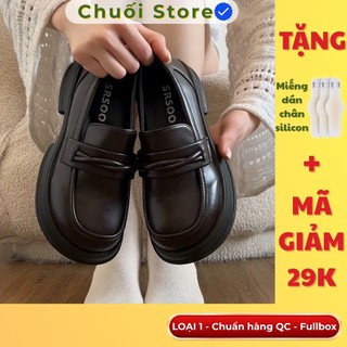 Giày oxford nữ da PU tổng hợp dệt vải đế cao su nhẹ chân êm ái mềm mại dễ đi