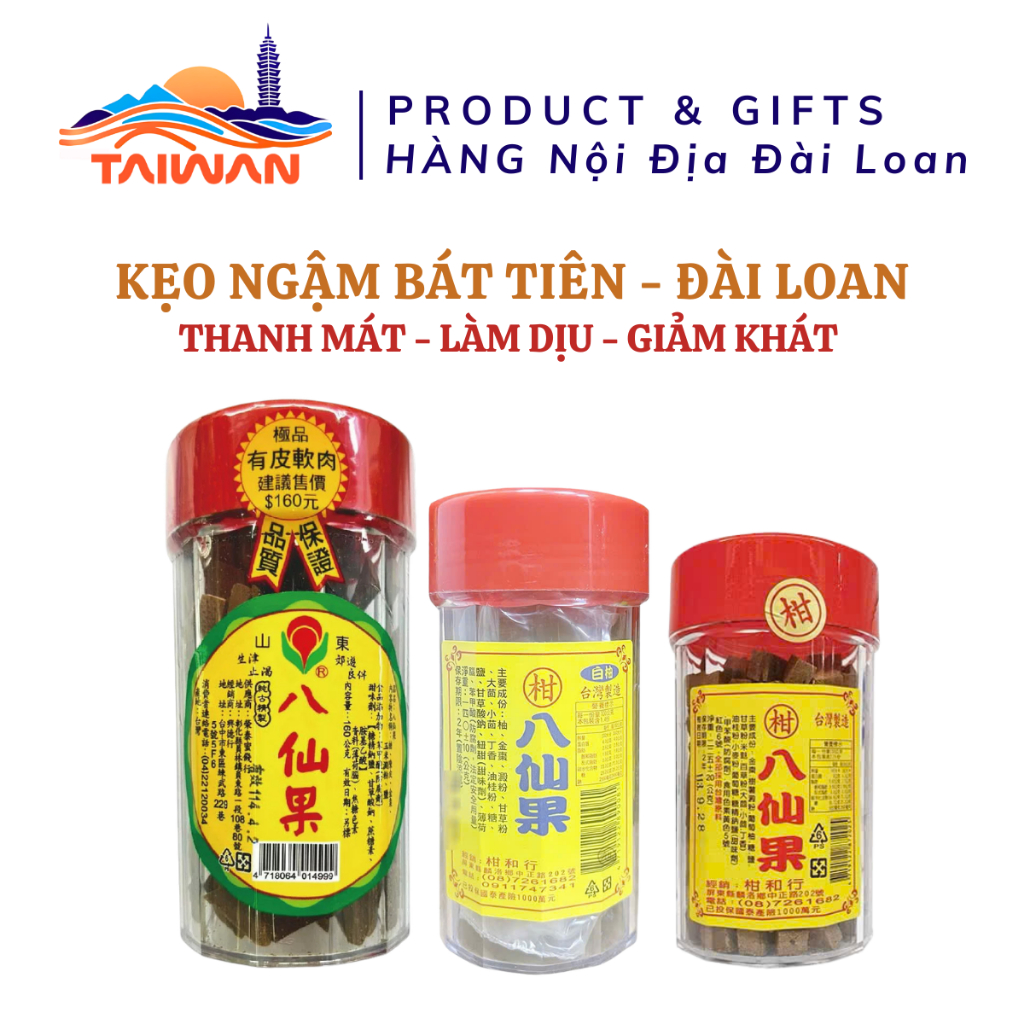 Combo Bát Tiên Thảo Đài Loam giảm ho, dịu cổ họng, cải thiện tiêu hoá