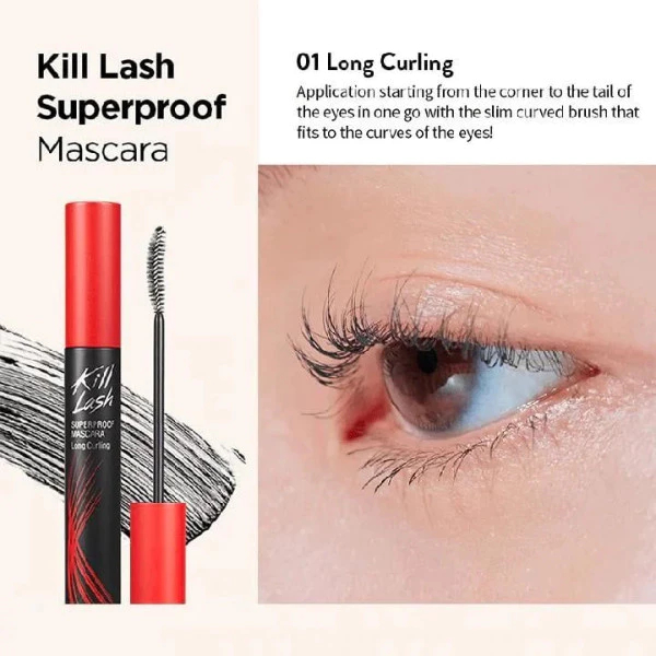 Chuốt Mi Mascara CLIO Kill Lash Superproof Làm Dày Và Cong Mi - Ever Queen