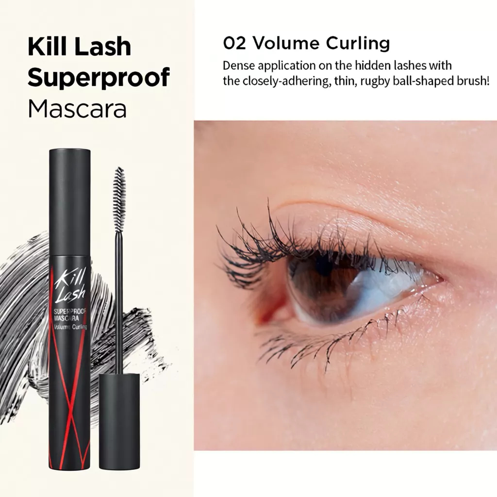 Chuốt Mi Mascara CLIO Kill Lash Superproof Làm Dày Và Cong Mi - Ever Queen