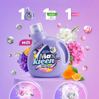 NƯỚC GIẶT XẢ MINI MAXKLEEN COMBO 2 CHAI 120G | THƠM LÂU LƯU HƯƠNG GIẶT SẠCH QUẦN ÁO